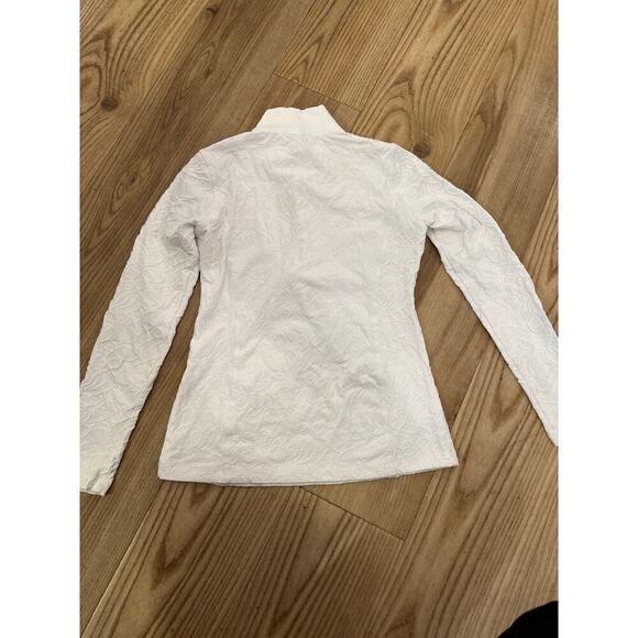 Sno Skins 1/4 zip pullover, white with pattern, women’s Xsmall - Picture 8 of 9